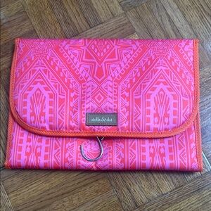 Stella & Dot Pink and Orange Clutch